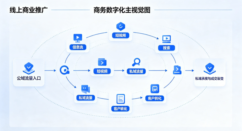 梁子湖区线上商业推广怎么做？全域流量闭环搭建与低成本转化实战指南